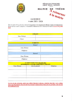 fiche de renseignements garderie 2025 2026