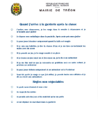 règles de la garderie